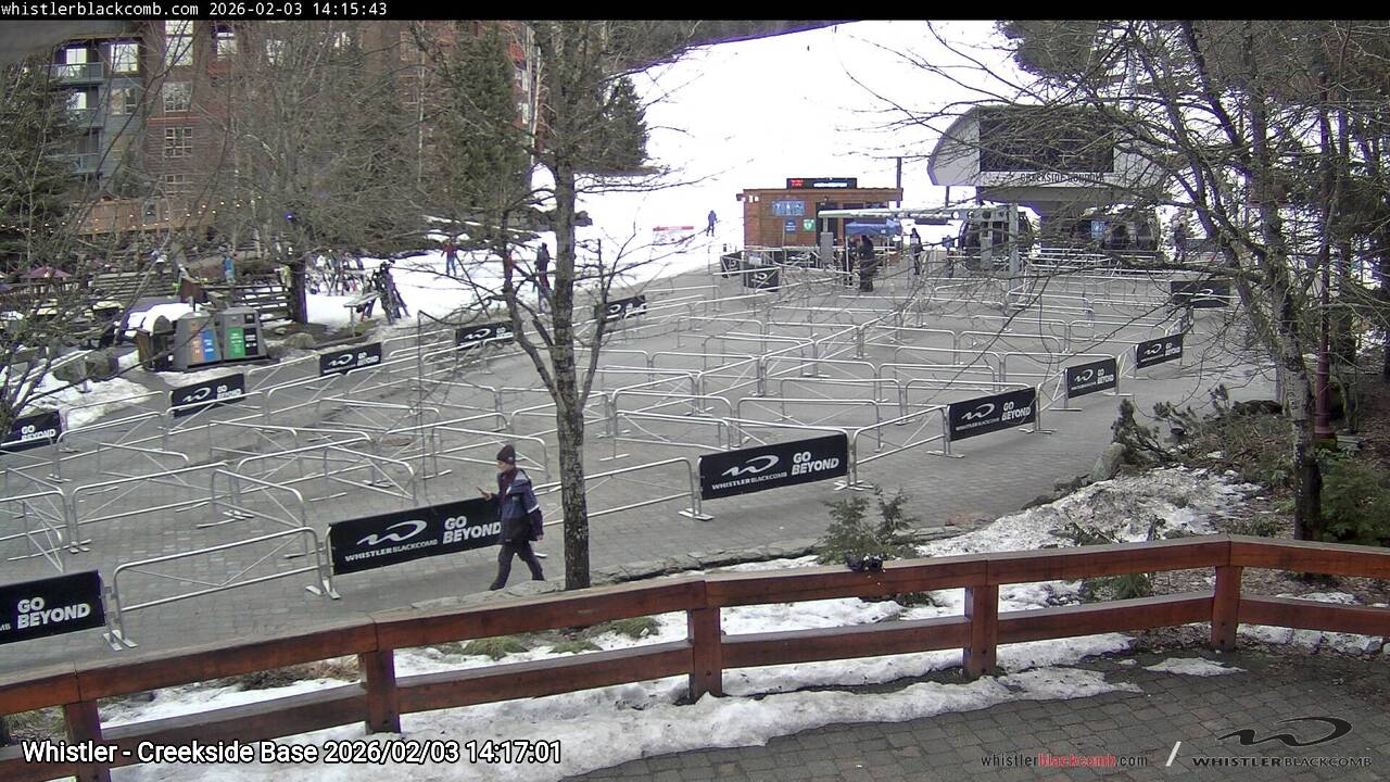Webcam frame from Whistler - Creekside Base on 2026/02/03