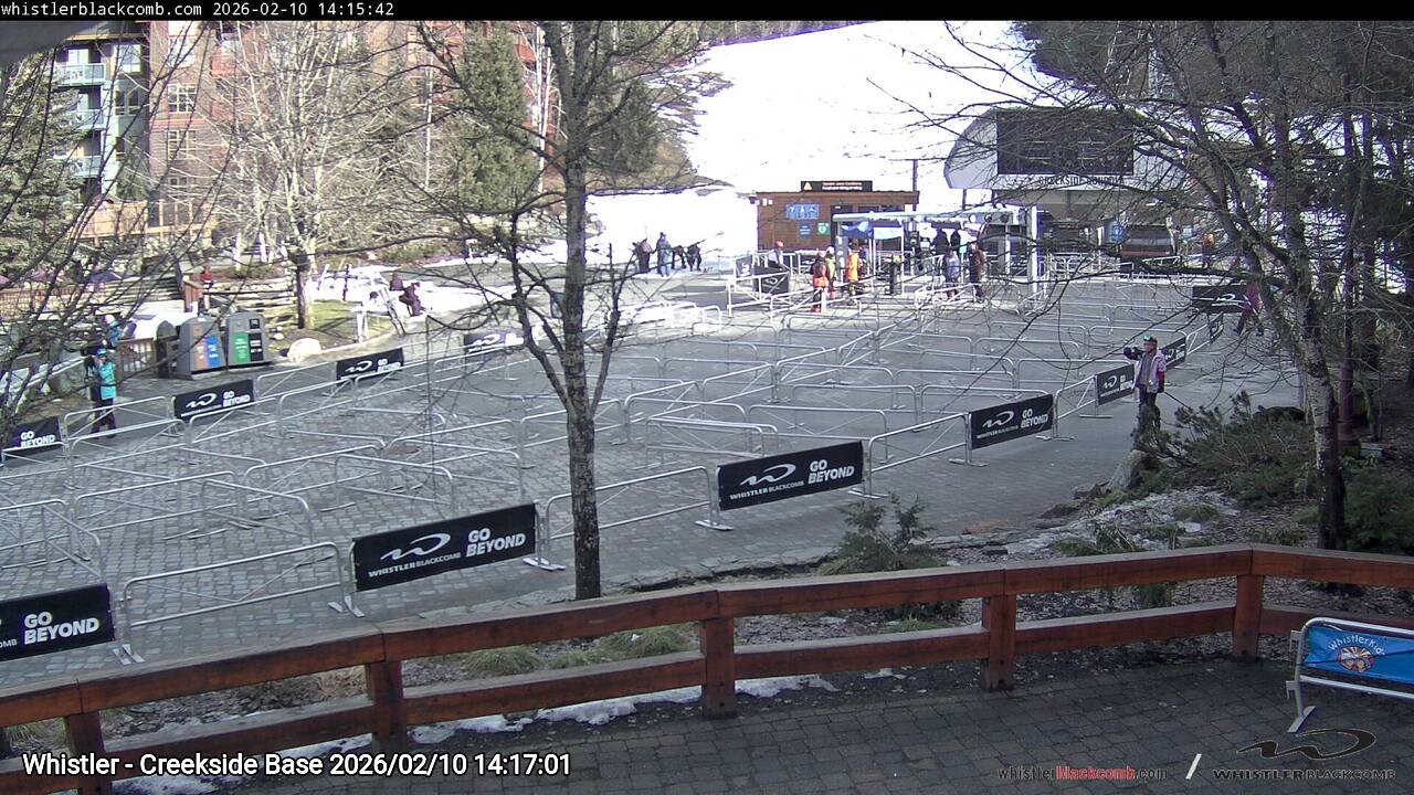 Webcam frame from Whistler - Creekside Base on 2026/02/10