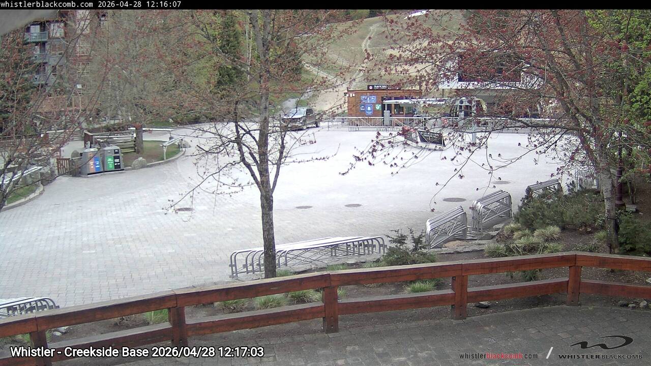 Webcam frame from Whistler - Creekside Base at 2026/04/28 12:00