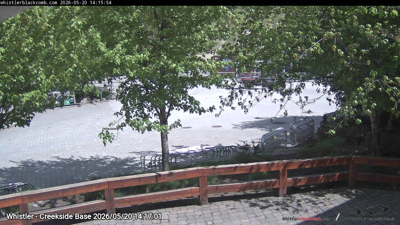Webcam frame from Whistler - Creekside Base on 2026/05/20