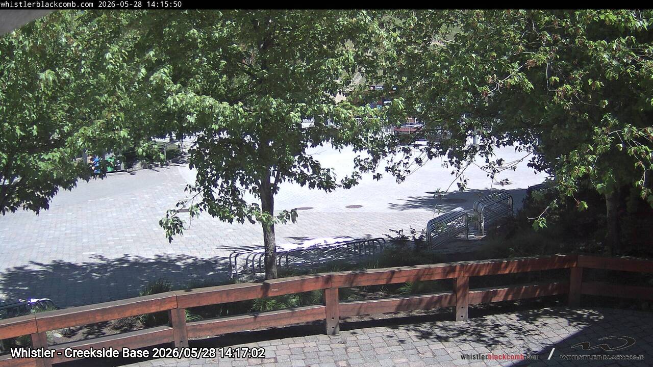 Webcam frame from Whistler - Creekside Base on 2026/05/28