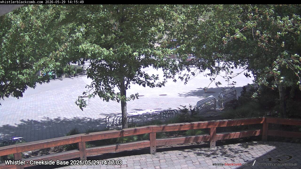 Webcam frame from Whistler - Creekside Base on 2026/05/29