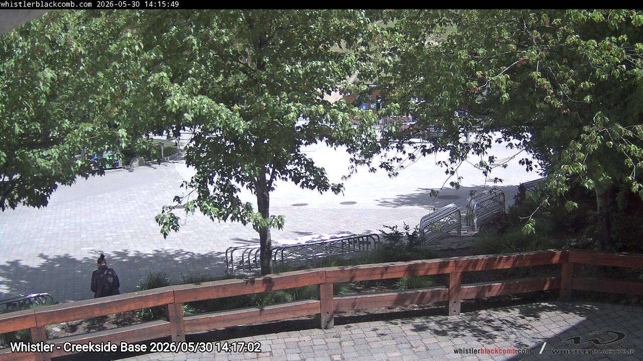 Webcam frame from Whistler - Creekside Base on 2026/05/30