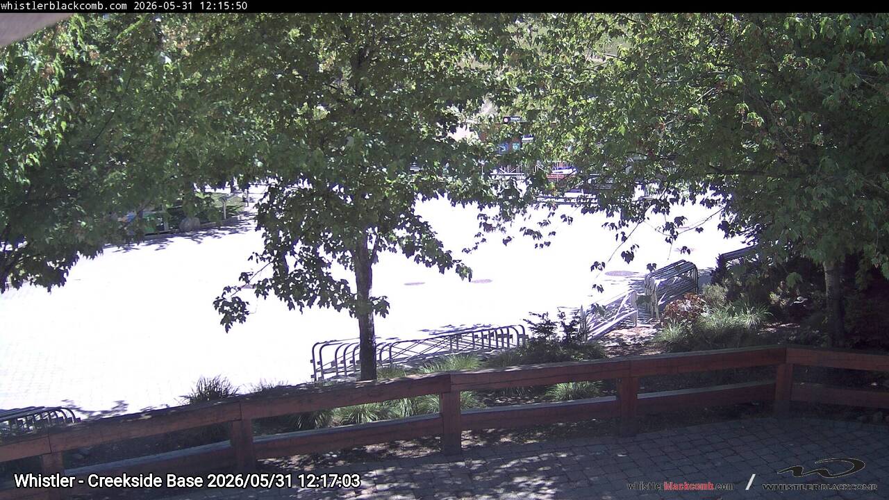 Webcam frame from Whistler - Creekside Base at 2026/05/31 12:00