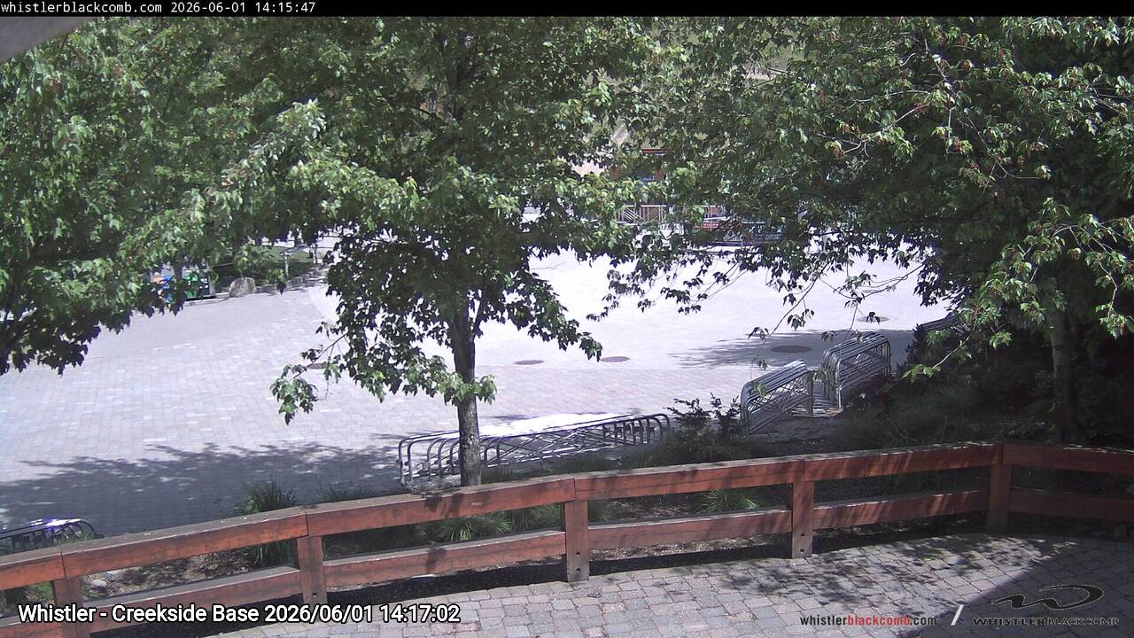 Webcam frame from Whistler - Creekside Base on 2026/06/01