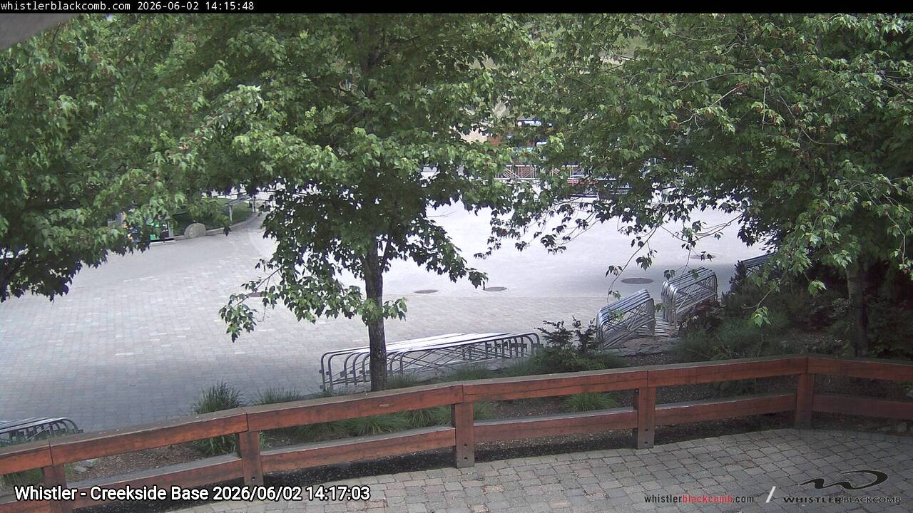 Webcam frame from Whistler - Creekside Base on 2026/06/02