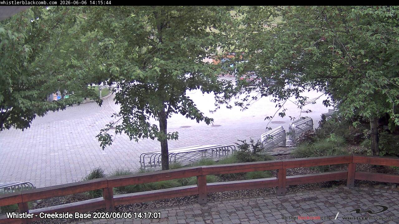 Webcam frame from Whistler - Creekside Base on 2026/06/06