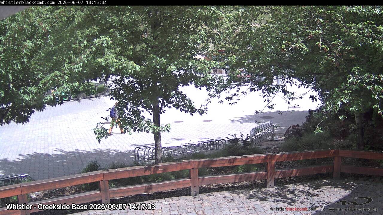 Webcam frame from Whistler - Creekside Base on 2026/06/07