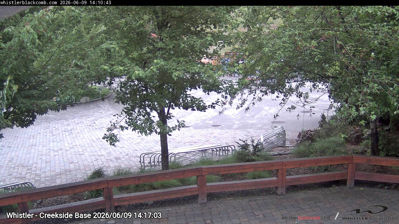 Webcam frame from Whistler - Creekside Base on 2026/06/09