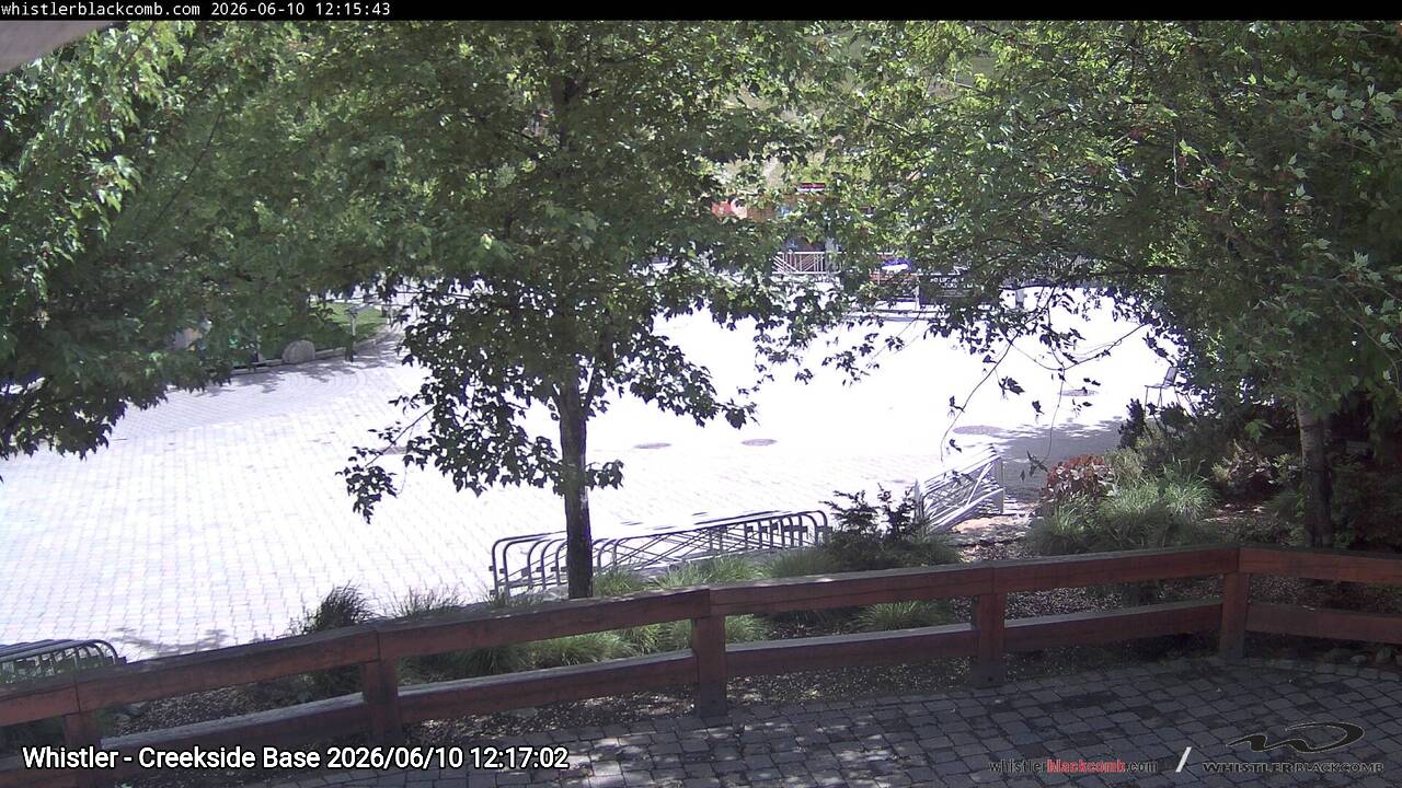 Webcam frame from Whistler - Creekside Base at 2026/06/10 12:00