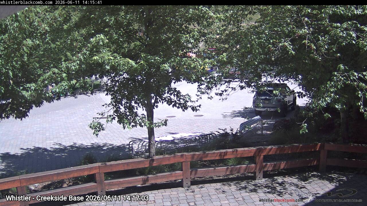 Webcam frame from Whistler - Creekside Base on 2026/06/11