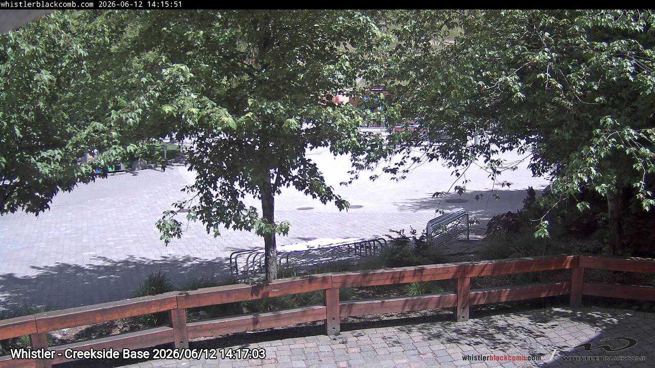 Webcam frame from Whistler - Creekside Base on 2026/06/12
