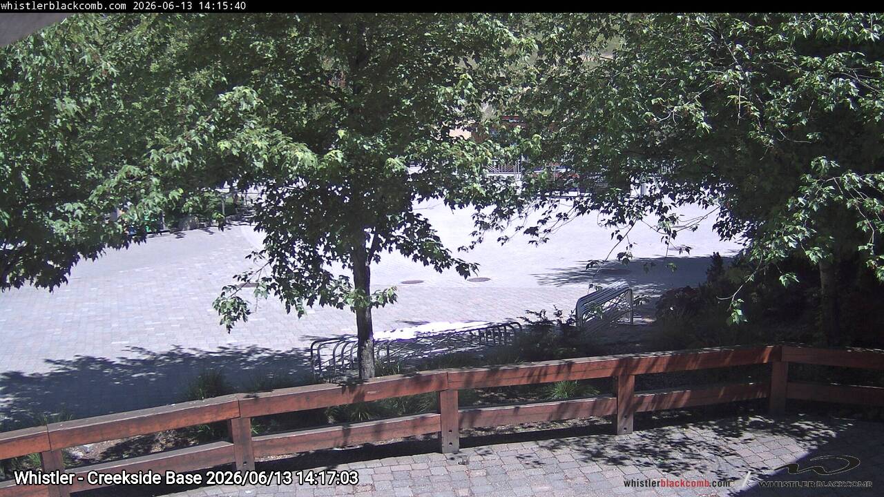 Webcam frame from Whistler - Creekside Base on 2026/06/13