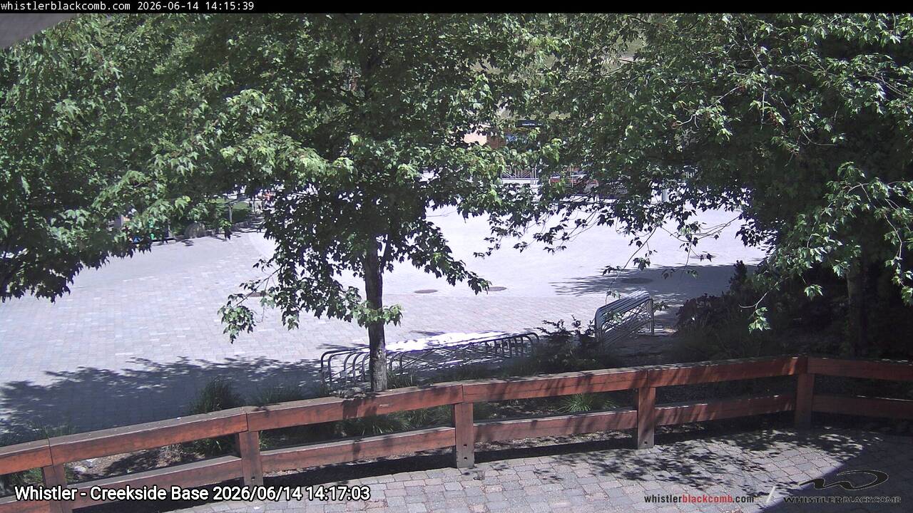 Webcam frame from Whistler - Creekside Base on 2026/06/14