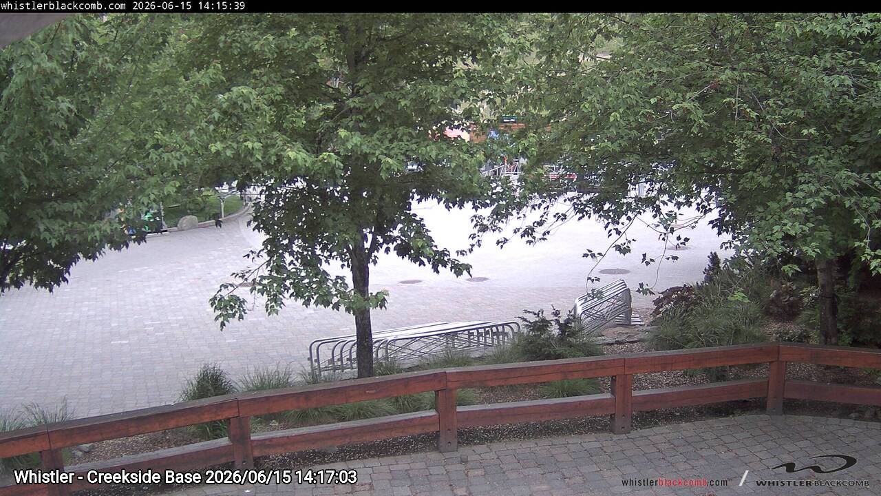 Webcam frame from Whistler - Creekside Base on 2026/06/15