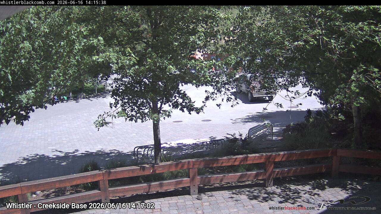 Webcam frame from Whistler - Creekside Base on 2026/06/16