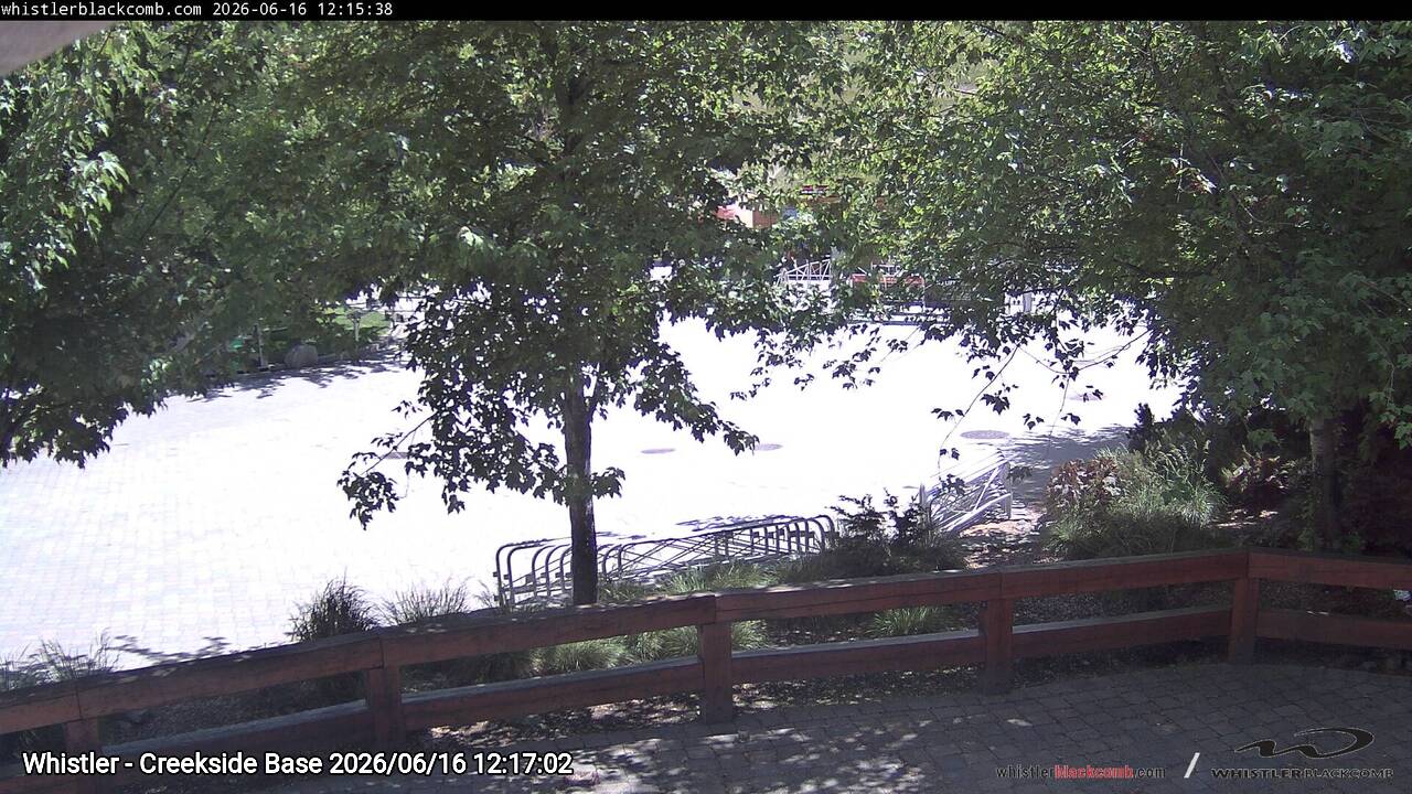 Webcam frame from Whistler - Creekside Base at 2026/06/16 12:00