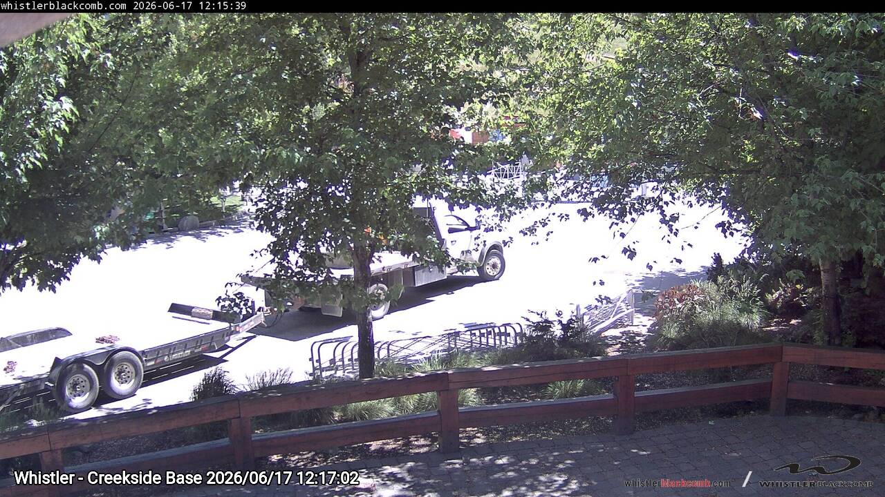 Webcam frame from Whistler - Creekside Base at 2026/06/17 12:00