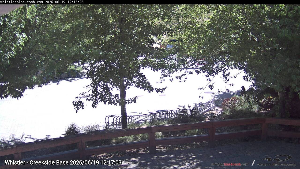 Webcam frame from Whistler - Creekside Base at 2026/06/19 12:00