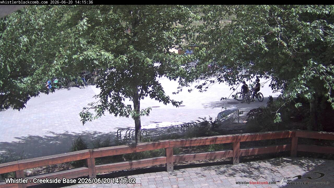 Webcam frame from Whistler - Creekside Base on 2026/06/20
