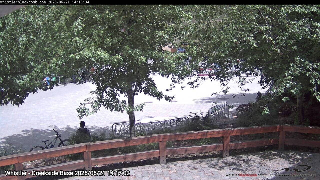 Webcam frame from Whistler - Creekside Base on 2026/06/21