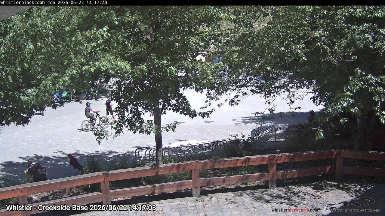 Webcam frame from Whistler - Creekside Base on 2026/06/22