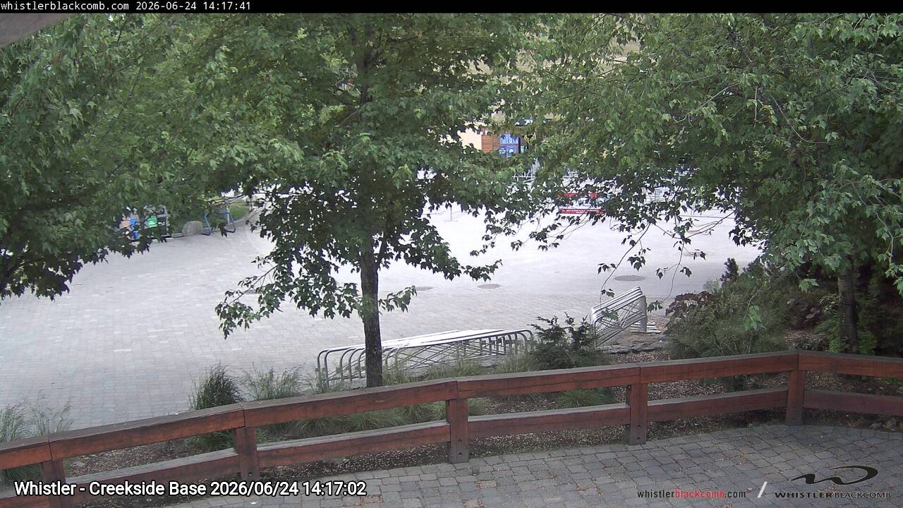 Webcam frame from Whistler - Creekside Base on 2026/06/24