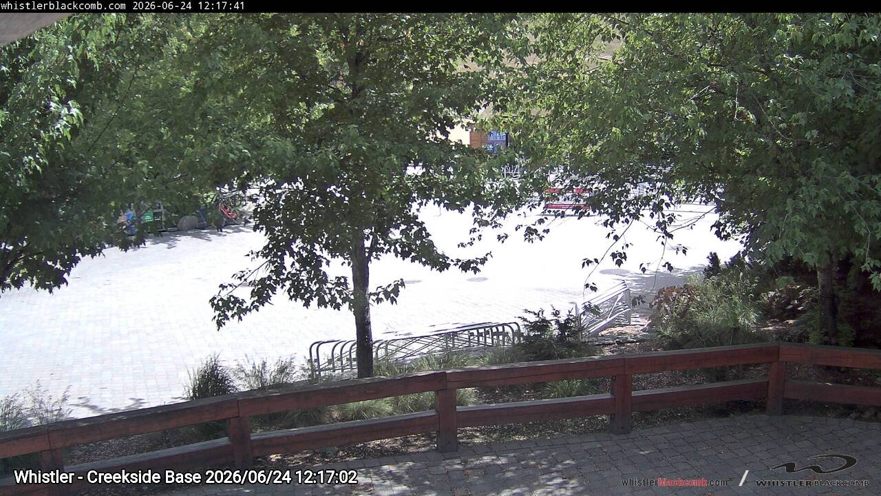 Webcam frame from Whistler - Creekside Base at 2026/06/24 12:00
