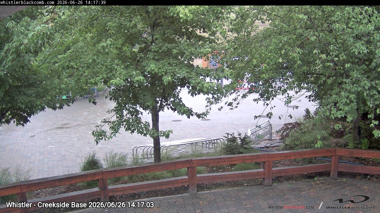 Webcam frame from Whistler - Creekside Base on 2026/06/26