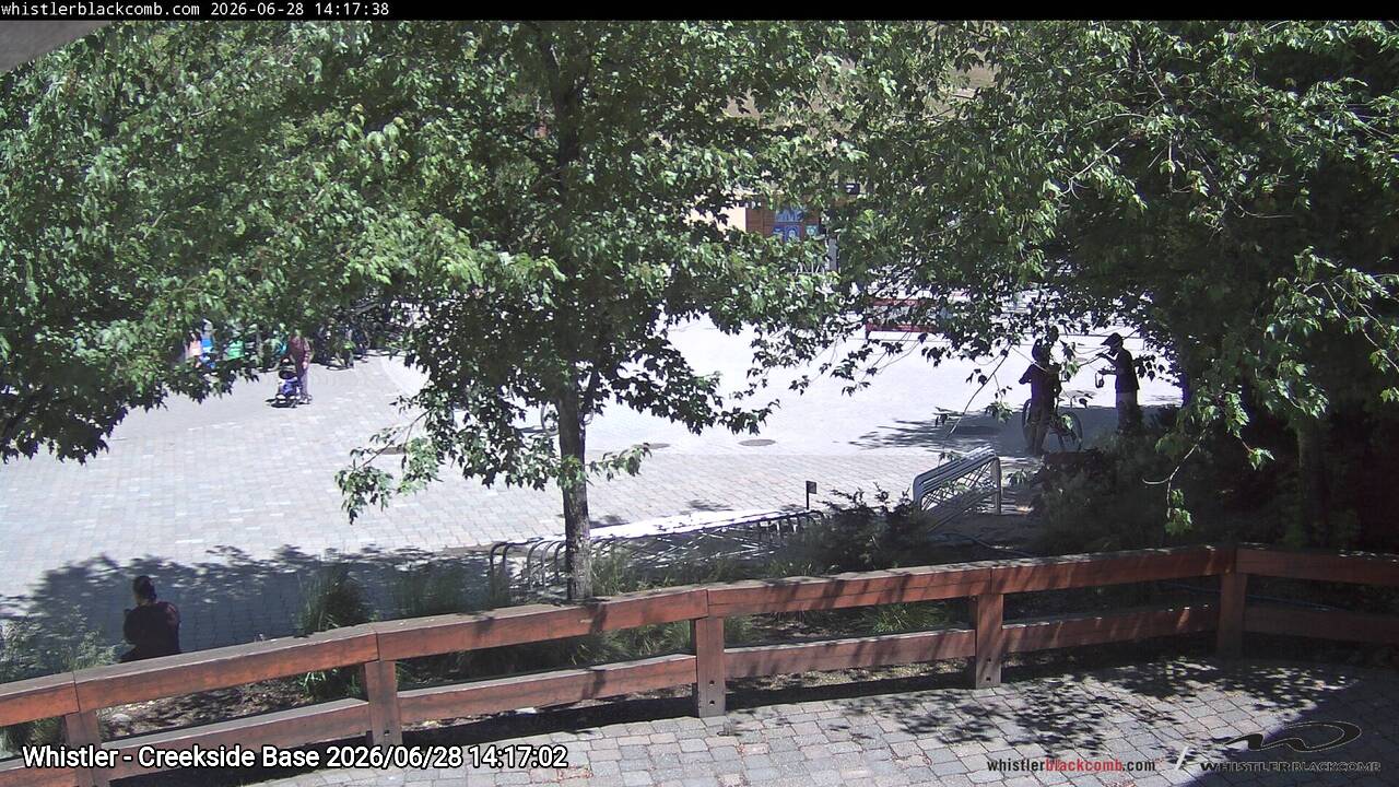 Webcam frame from Whistler - Creekside Base on 2026/06/28
