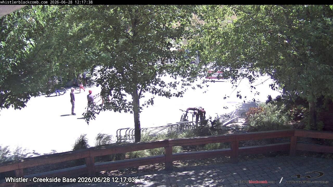 Webcam frame from Whistler - Creekside Base at 2026/06/28 12:00
