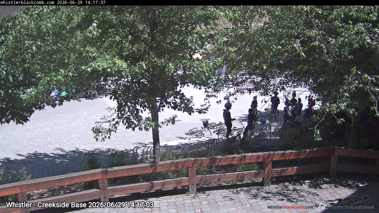 Webcam frame from Whistler - Creekside Base on 2026/06/29