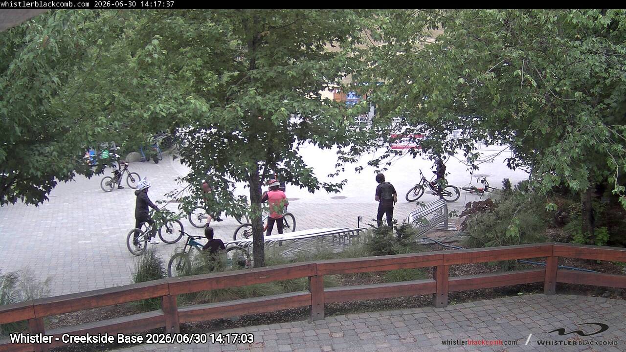 Webcam frame from Whistler - Creekside Base on 2026/06/30