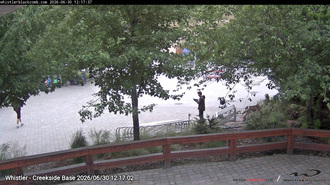 Webcam frame from Whistler - Creekside Base at 2026/06/30 12:00