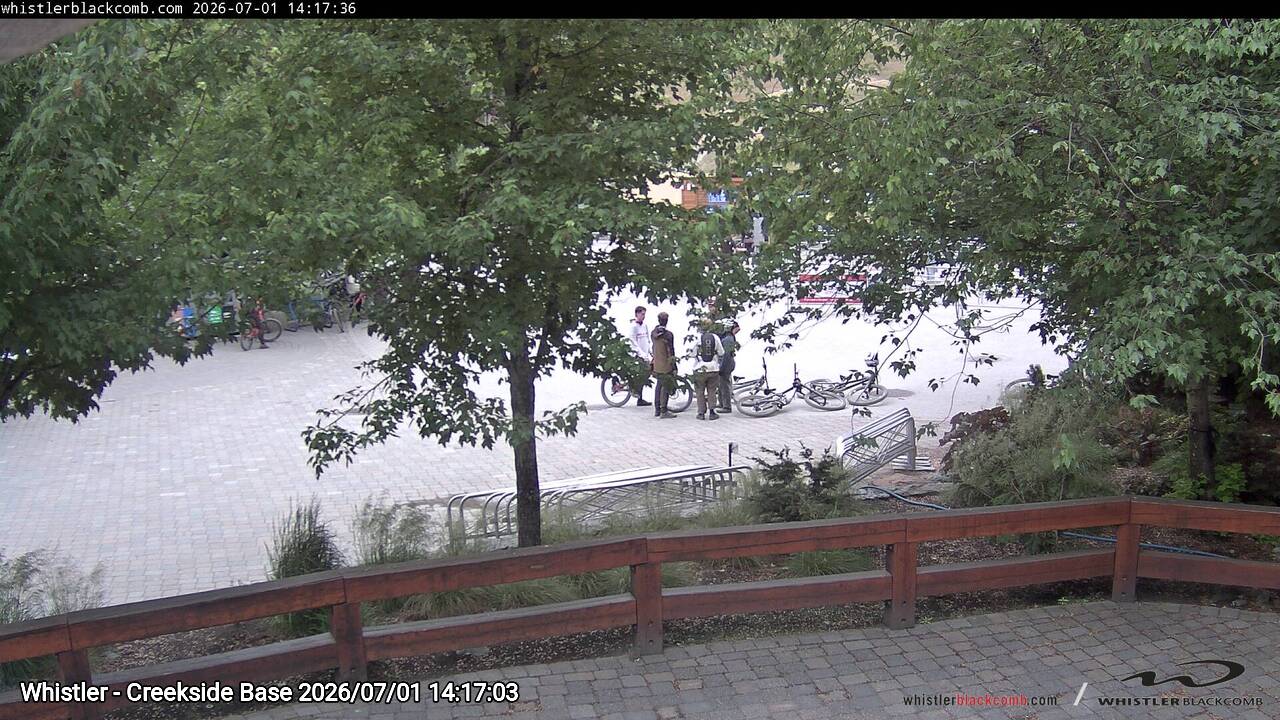 Webcam frame from Whistler - Creekside Base on 2026/07/01