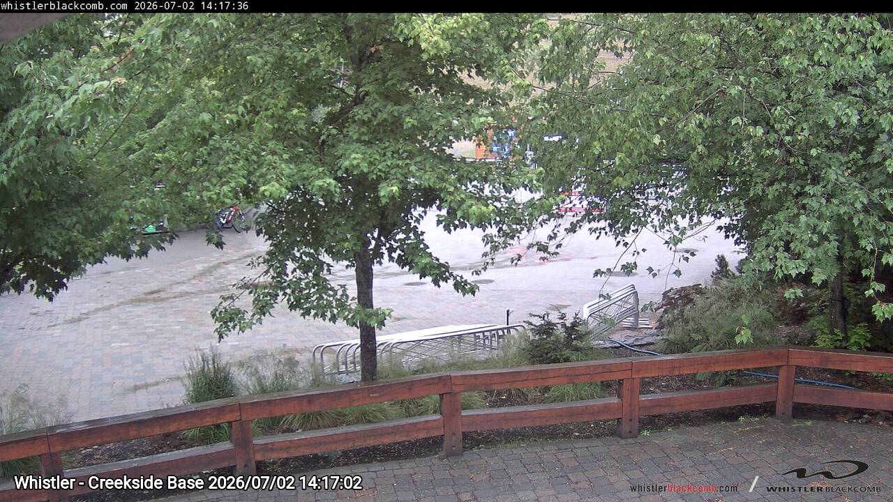 Webcam frame from Whistler - Creekside Base on 2026/07/02