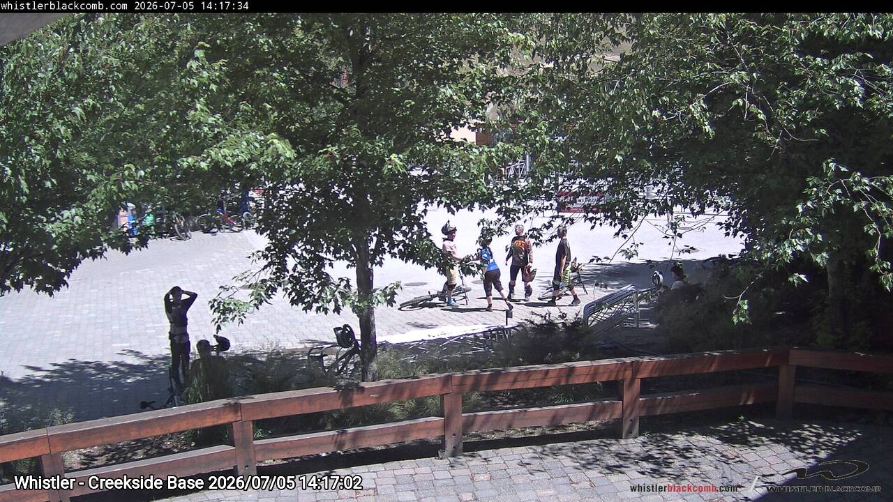 Webcam frame from Whistler - Creekside Base on 2026/07/05