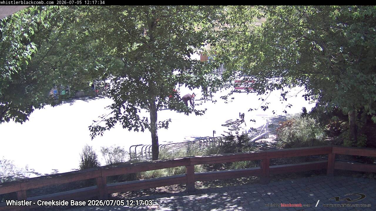 Webcam frame from Whistler - Creekside Base at 2026/07/05 12:00