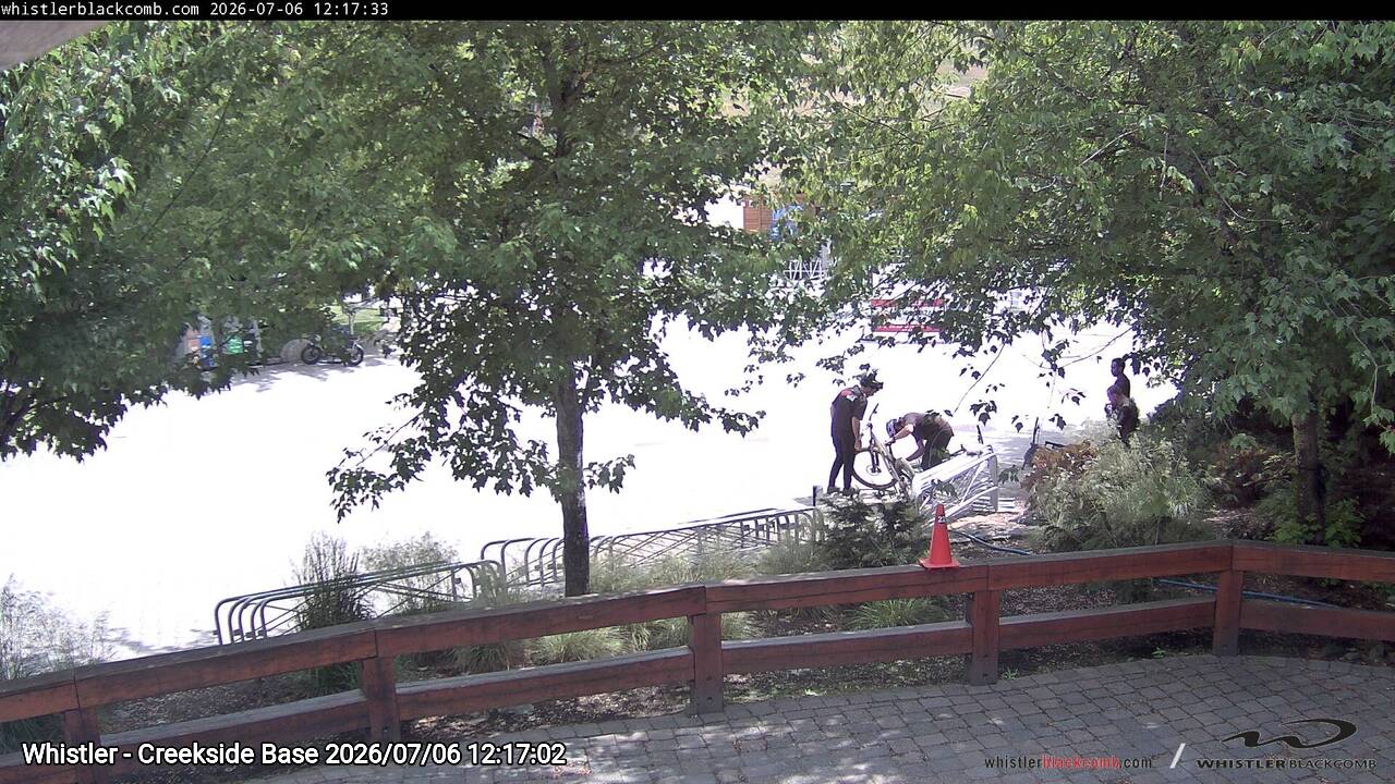 Webcam frame from Whistler - Creekside Base at 2026/07/06 12:00