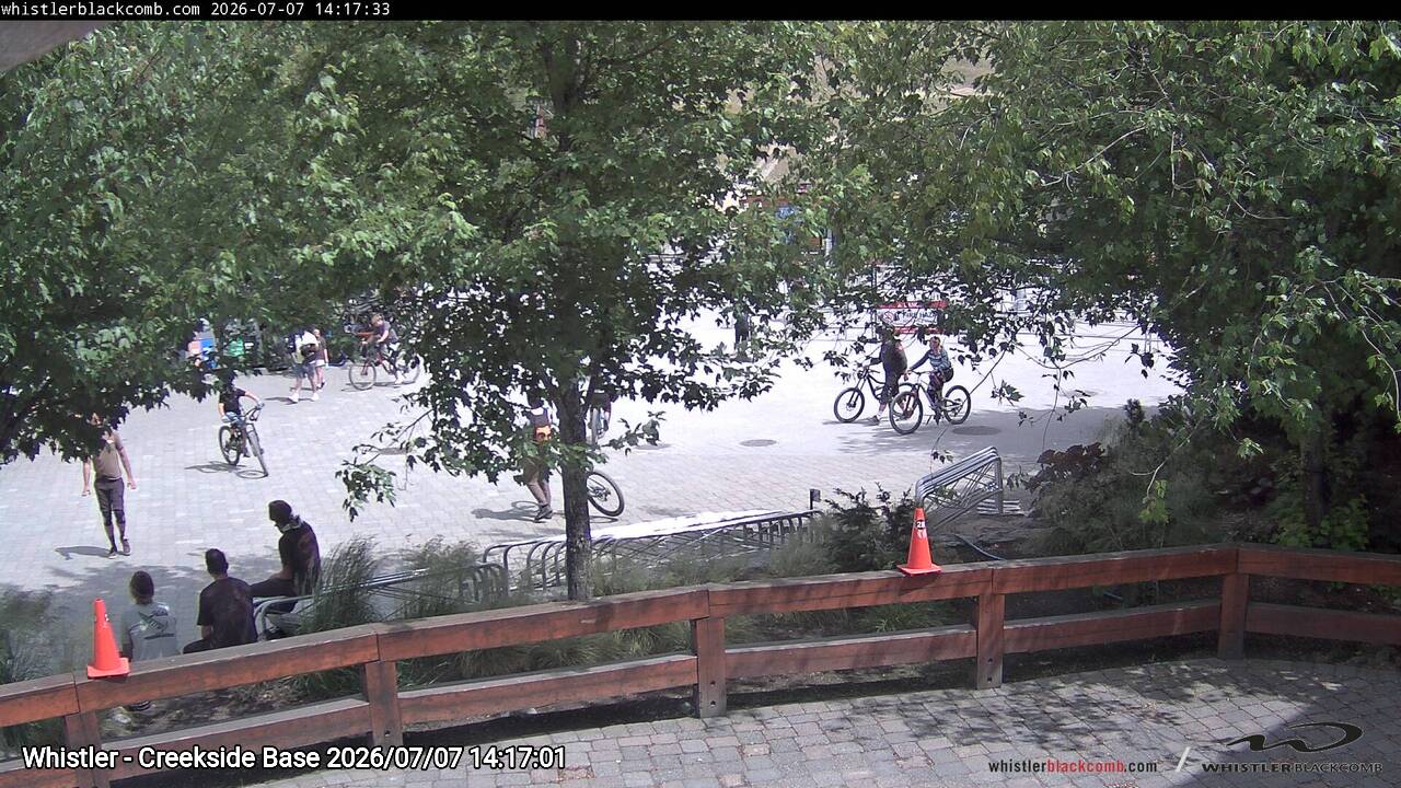 Webcam frame from Whistler - Creekside Base on 2026/07/07