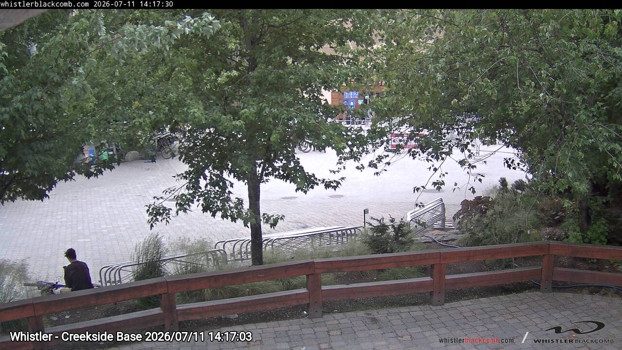 Webcam frame from Whistler - Creekside Base on 2026/07/11