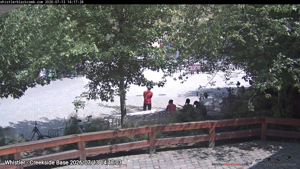 Webcam frame from Whistler - Creekside Base on 2026/07/13