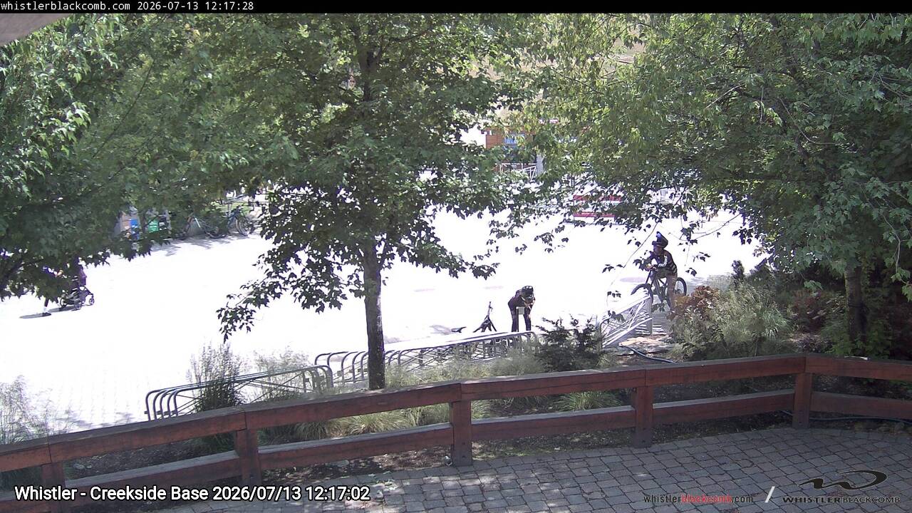 Webcam frame from Whistler - Creekside Base at 2026/07/13 12:00