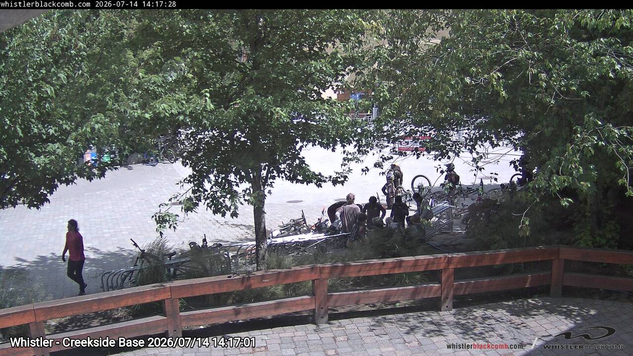 Webcam frame from Whistler - Creekside Base on 2026/07/14