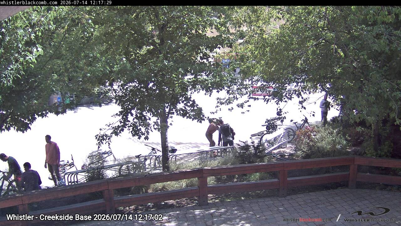 Webcam frame from Whistler - Creekside Base at 2026/07/14 12:00