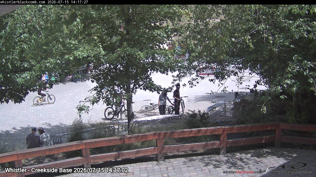 Webcam frame from Whistler - Creekside Base on 2026/07/15