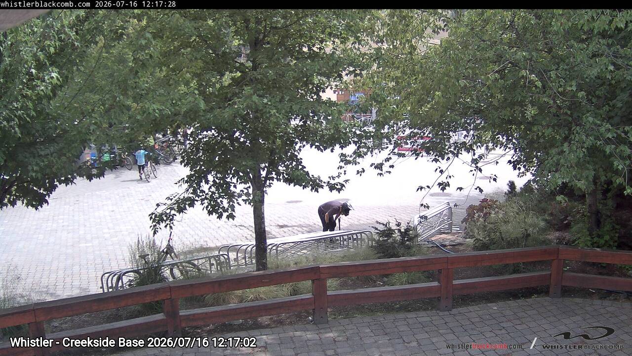 Webcam frame from Whistler - Creekside Base at 2026/07/16 12:00