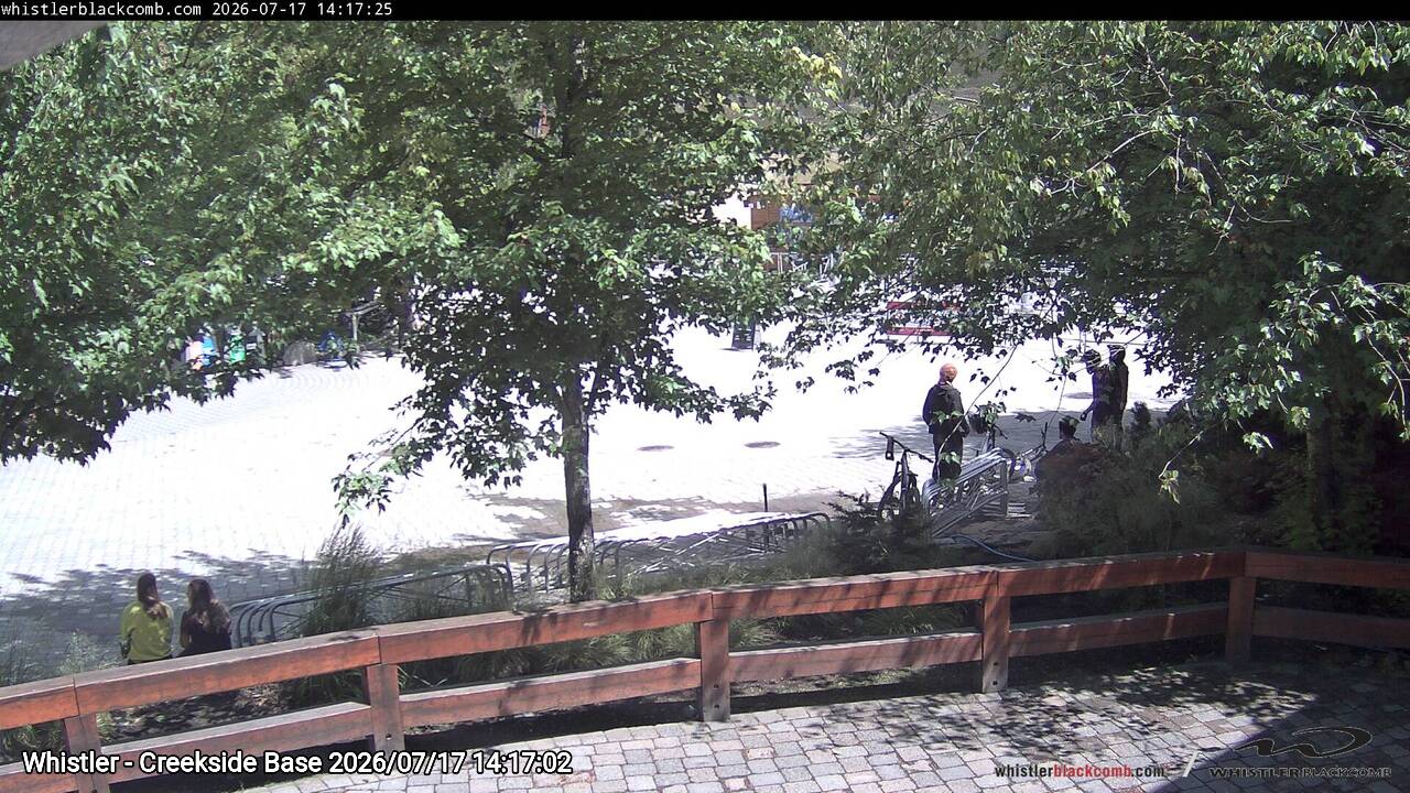 Webcam frame from Whistler - Creekside Base on 2026/07/17