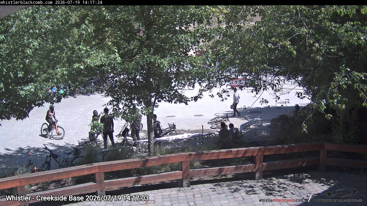 Webcam frame from Whistler - Creekside Base on 2026/07/19