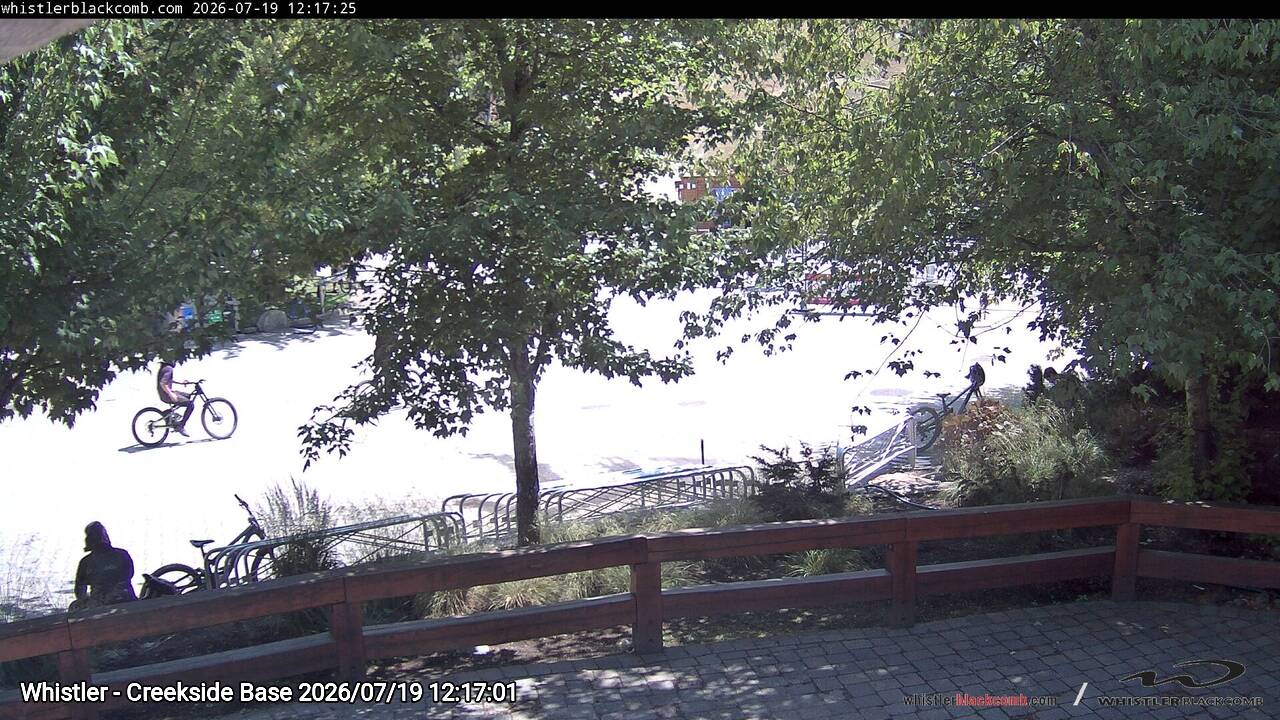 Webcam frame from Whistler - Creekside Base at 2026/07/19 12:00
